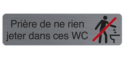 Plaque de signalisation