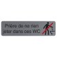 Plaque de signalisation