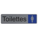 Plaque de signalisation 'Toilettes Dame'