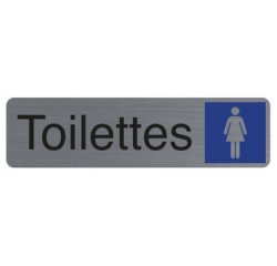 Plaque de signalisation 'Toilettes Dame'