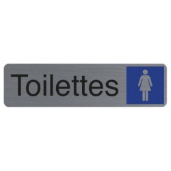 Plaque de signalisation 'Toilettes Dame'