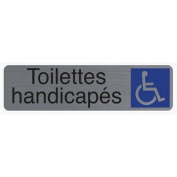 Plaque de signalisation 'Toilettes handicapés'