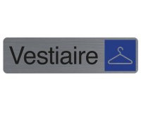 Plaque de signalisation 'Vestiaire'