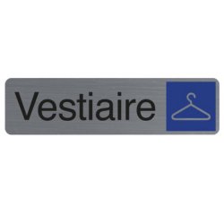 Plaque de signalisation 'Vestiaire'
