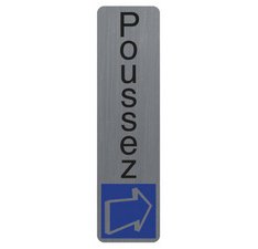 Plaque de signalisation 'Poussez'