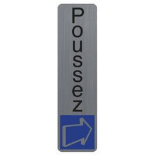 Plaque de signalisation 'Poussez'