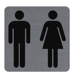 Plaque de signalisation 'Toilettes Dame/Homme'