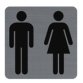 Plaque de signalisation 'Toilettes Dame/Homme'