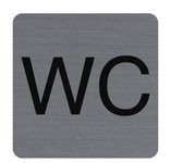 Plaque de signalisation 'WC'