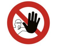 Panneau PVC adhésif antidérapant Stop 30 cm - Rouge