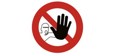 Plaque de signalisation 'STOP'