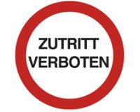 Panneau PVC adhésif antidérapant Interdiction de stationner 30 cm - Rouge