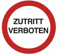 Panneau PVC adhésif antidérapant Interdiction de stationner 30 cm - Rouge