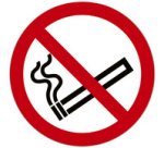 Panneau PVC adhésif antidérapant interdit de marcher / circuler 20 cm - Rouge