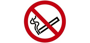 Panneau PVC adhésif antidérapant interdit de marcher / circuler 20 cm - Rouge