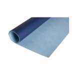 Sous main souple PU bicolore - 35x60cm - Marine/ciel