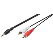 Câble audio adaptateur, fiche jack 3,5 mm, 2,5 m