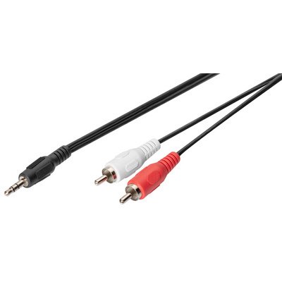 Câble audio adaptateur, fiche jack 3,5 mm, 2,5 m