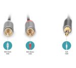 Câble adaptateur audio stéréo, jack - RCA, 1,0 m
