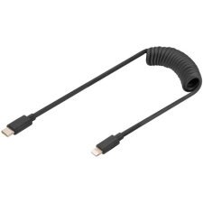 Câble spiralé USB 2.0, USB-C - Lightning, 1 m