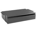 Tiroir de bureau, noir-mat