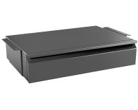 Tiroir de bureau, noir-mat