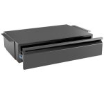 Tiroir de bureau, noir-mat