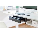 Tiroir de bureau, noir-mat