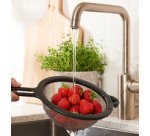 Tamis de cuisine fin, diamètre: 190 mm, noir