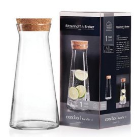 Carafe en verre CORCHO, 1,0 l