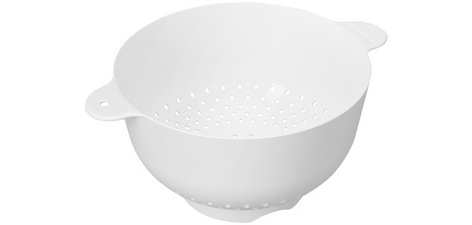 Passoire/égouttoir, en PP, blanc