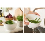 Passoire/égouttoir, en PP, blanc