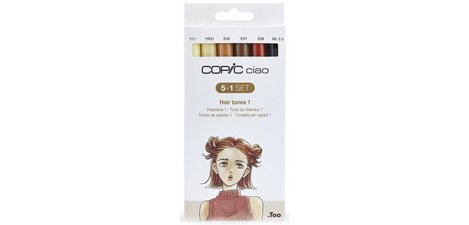 Ciao Marker, Kit of 5+1 'Hair Tones 1'
