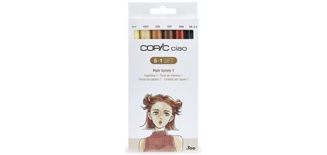 Marqueur ciao, kit de 5+1 'Hair Tones 1'