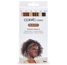 Marqueur ciao, kit de 5+1 'Portrait 2'