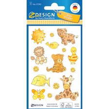 ZDesign KIDS Sticker papier, jaune