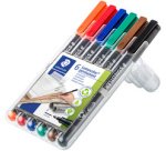 Marqueur permanent 318F Lumocolor, étui de 4