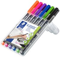 Marqueur permanent 318F Lumocolor, étui de 6