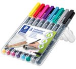 Marqueur permanent 318F Lumocolor, étui de 4