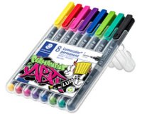 Marqueur permanent 318F Lumocolor, étui de 8