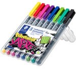 Marqueur permanent 317M Lumocolor, étui de 8