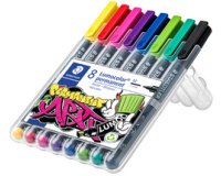 Marqueur permanent 317M Lumocolor, étui de 8