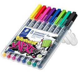 Marqueur permanent 317M Lumocolor, étui de 8