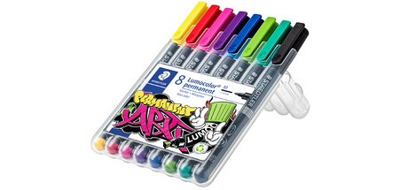 Marqueur permanent 317M Lumocolor, étui de 8