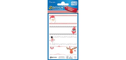 ZDesign Sticker pour cadeau de Noel 'Nom'