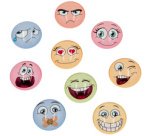 Aimant à visage, en verre, tableau magnétique de 25