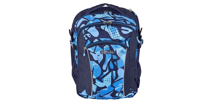 Sac à dos scolaire Ultimate 'Camo Blue'