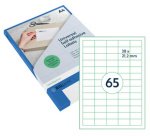 Etiquette universelle, 48,5 x 25,4 mm, blanc