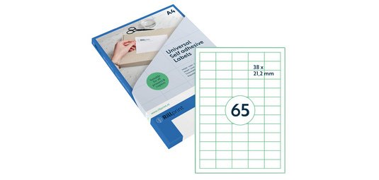 Etiquette universelle, 48,5 x 25,4 mm, blanc