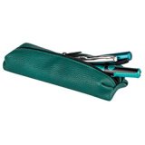 Trousse ronde Origami 'Forest green'